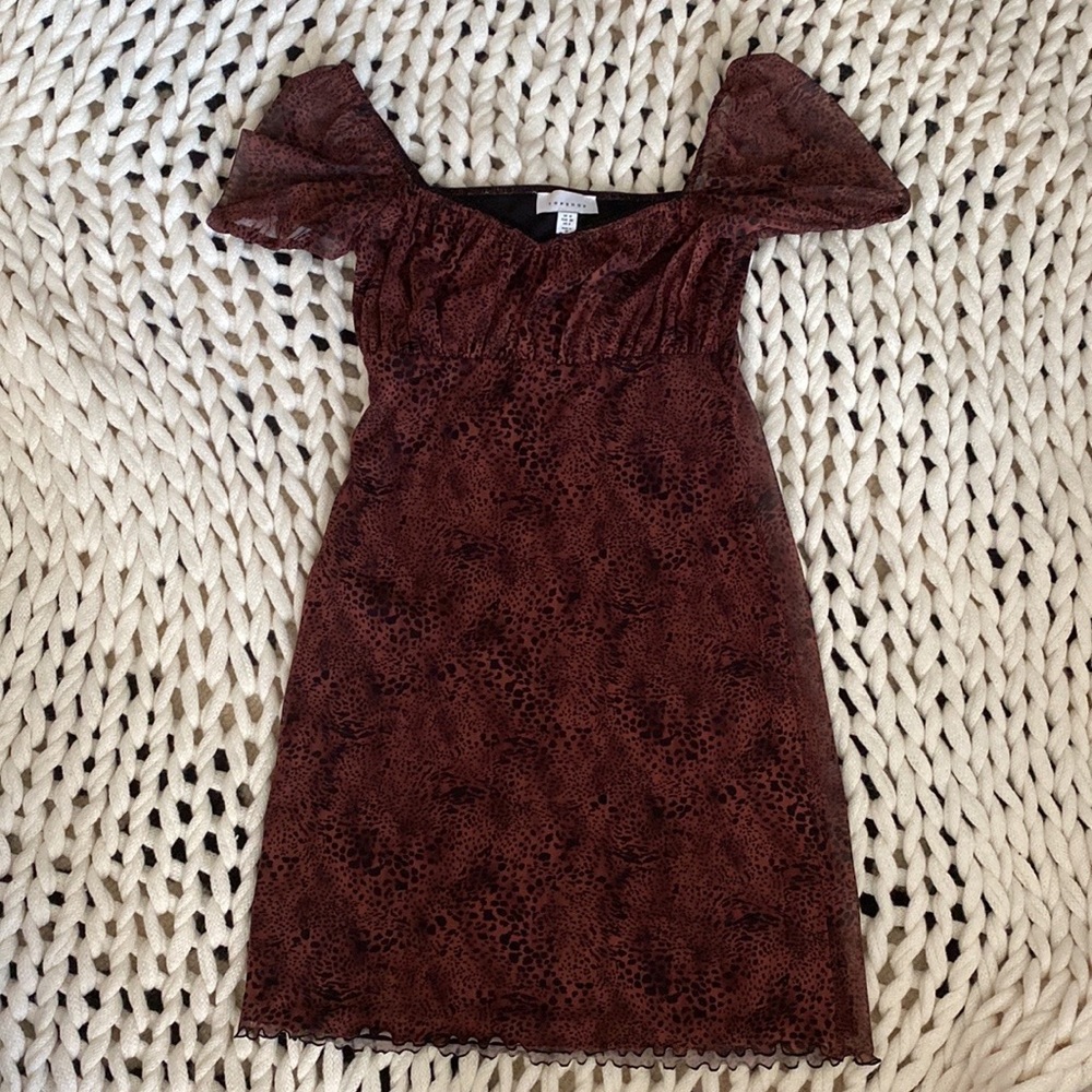 Topshop Animal Print Dress